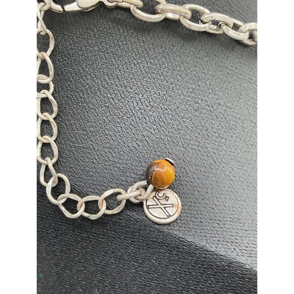 Boho Feather Pendant Necklace With Silver Chain & Beads - Picture 5 of 5